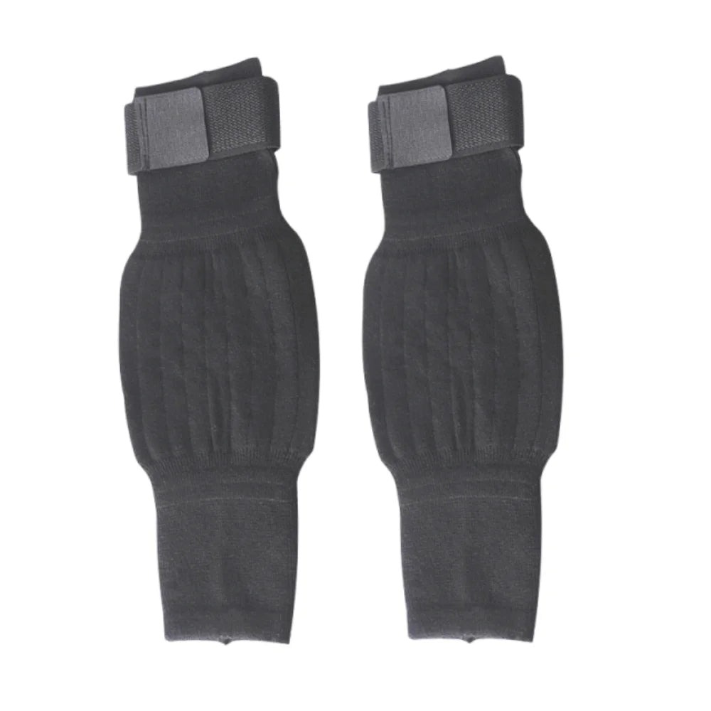 Thermal Knee Warmers – Windproof Fleece Leg Sleeves | PLUSH Thermal Knee Warmers PLUSH Grey with Strap