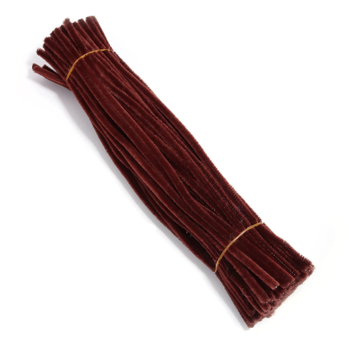 100pcs Chenille Pipe Cleaners – DIY Crafts & Jewelry Making Craft Wire Supplies PLUSH deep brown 30cm