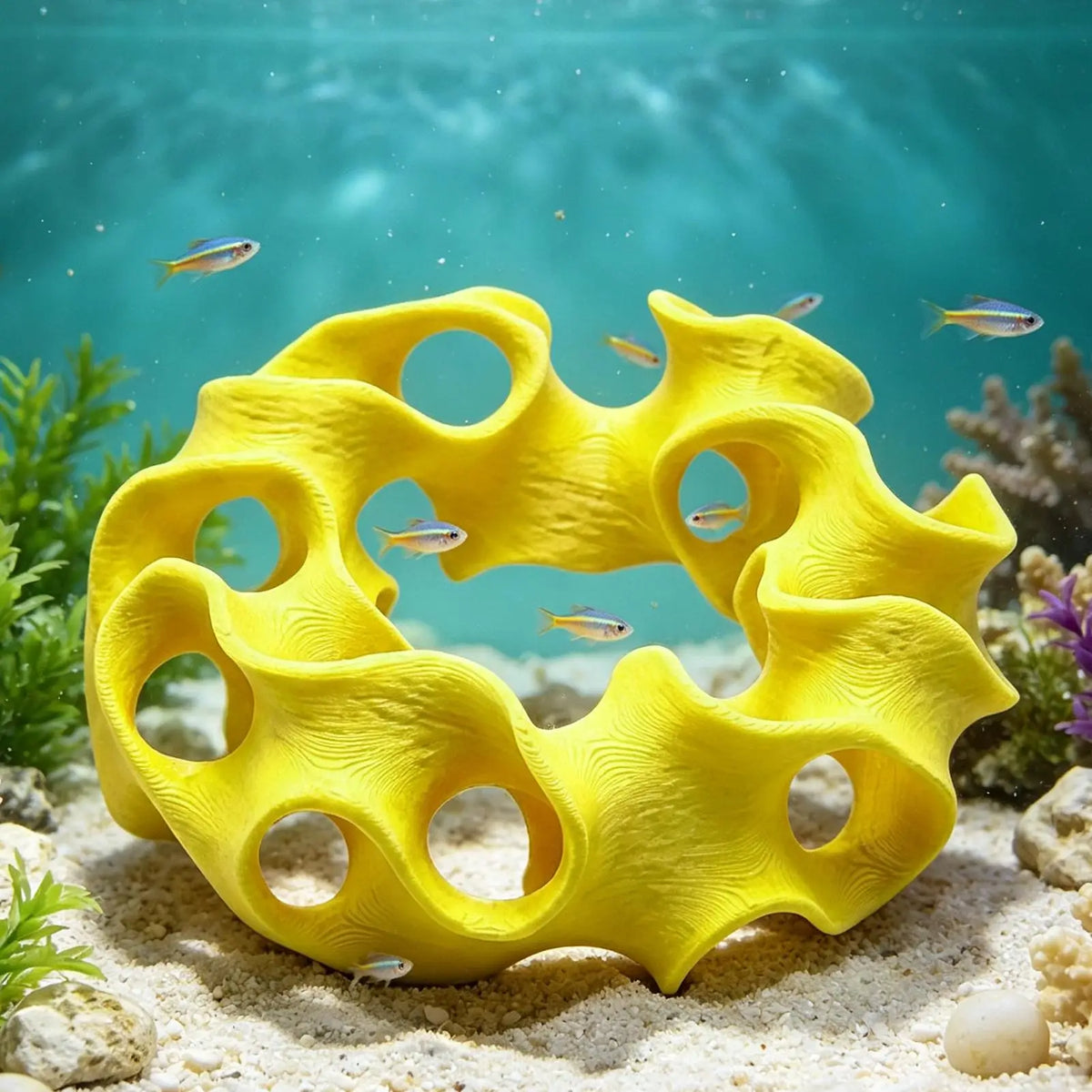 Betta Hammock & Shrimp Cave – 3D Printed Aquarium Decor Aquarium Decor PLUSH