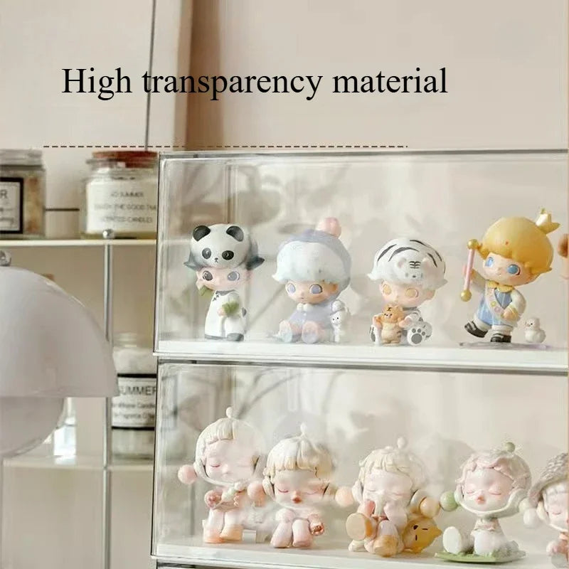 6-Tier Stackable Acrylic Display Case for Blind Box & Figures Collectible Display Case PLUSH
