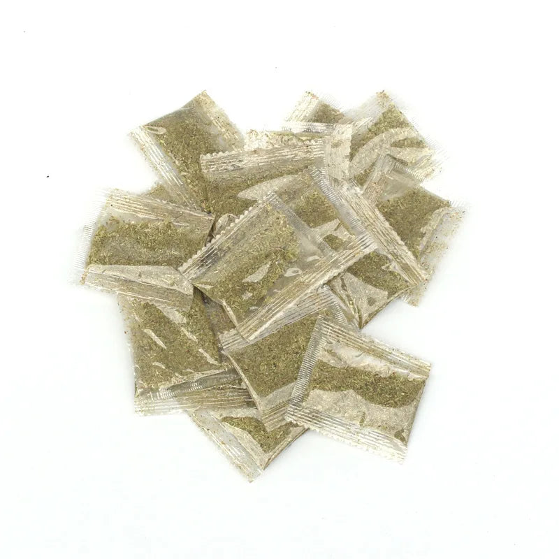10pcs Natural Catnip Bags – Cat Grass Leaf Powder Toys Catnip Cat Toy PLUSH