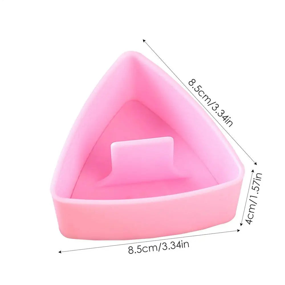 Triangle Onigiri Mold – Rice Ball Maker Press | Sushi Tool Sushi Mold Tool PLUSH Pink