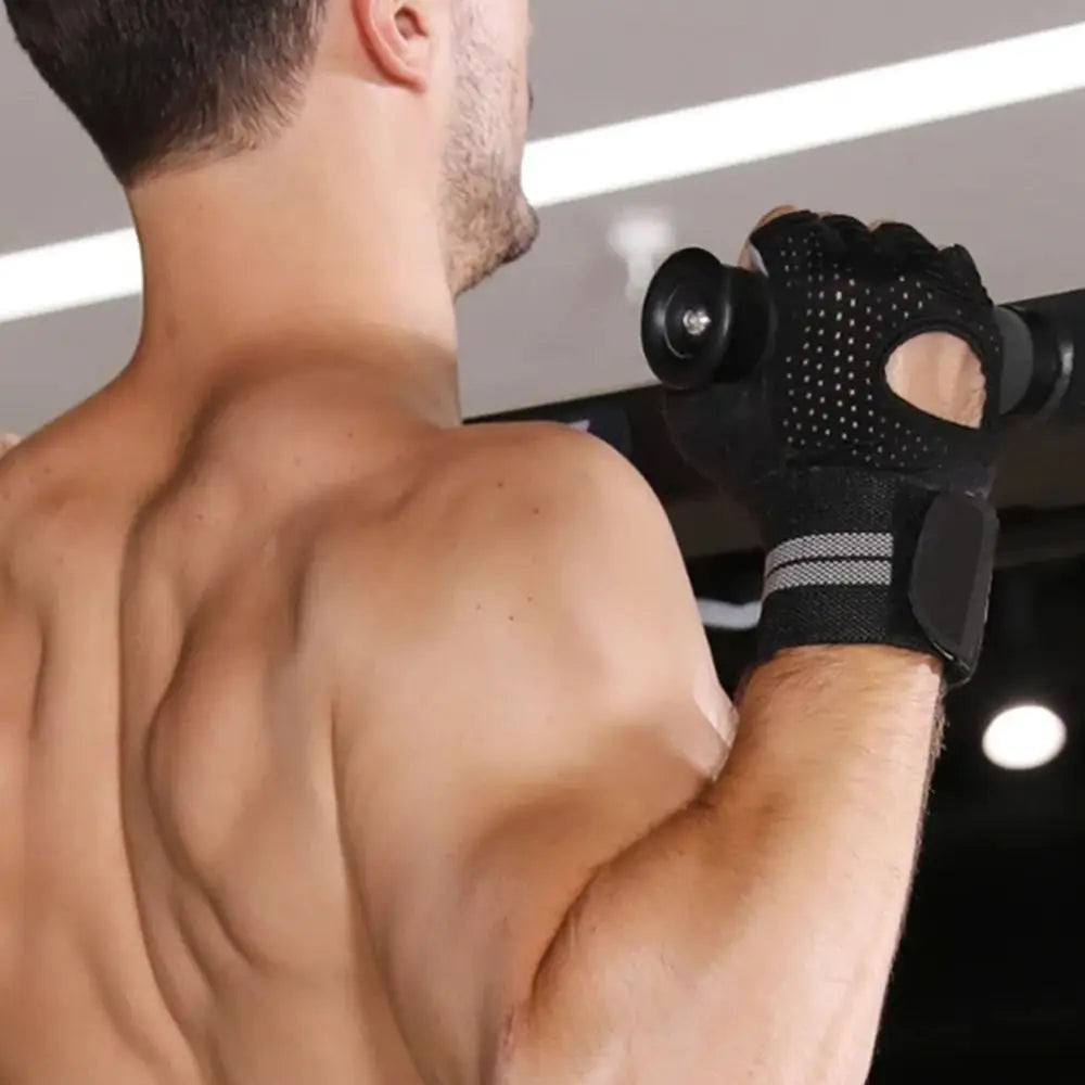 Fingerless Workout Gloves – Anti-Slip Cycling & Gym Gloves Fingerless Cycling Gloves PLUSH