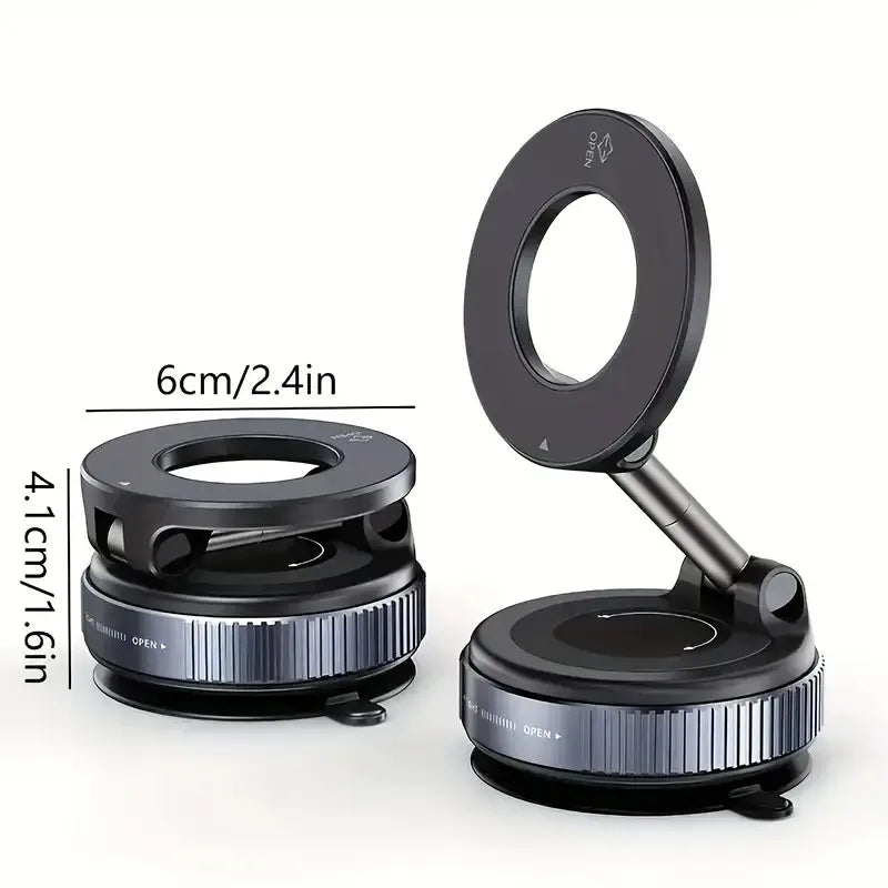 K007 Magnetic Phone Holder – 360° Foldable Vacuum Mount for Car Car Phone Mount PLUSH