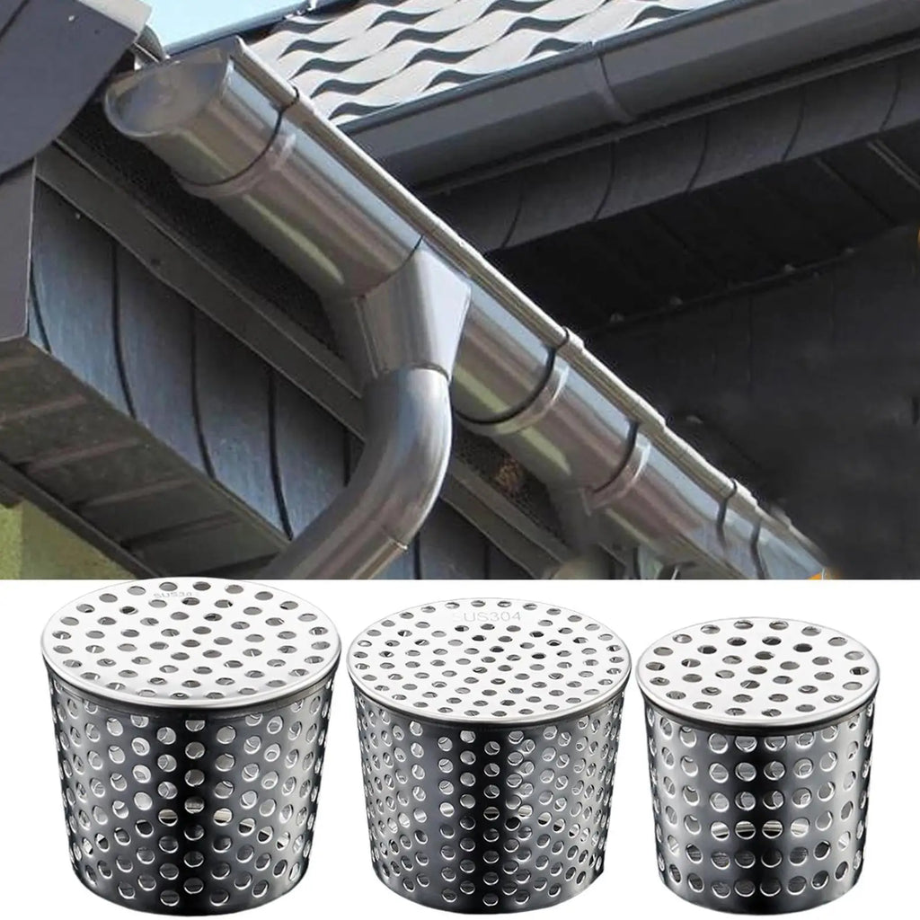 Stainless Steel Downspout Gutter Guard – Debris Blocker Gutter Guard PLUSH