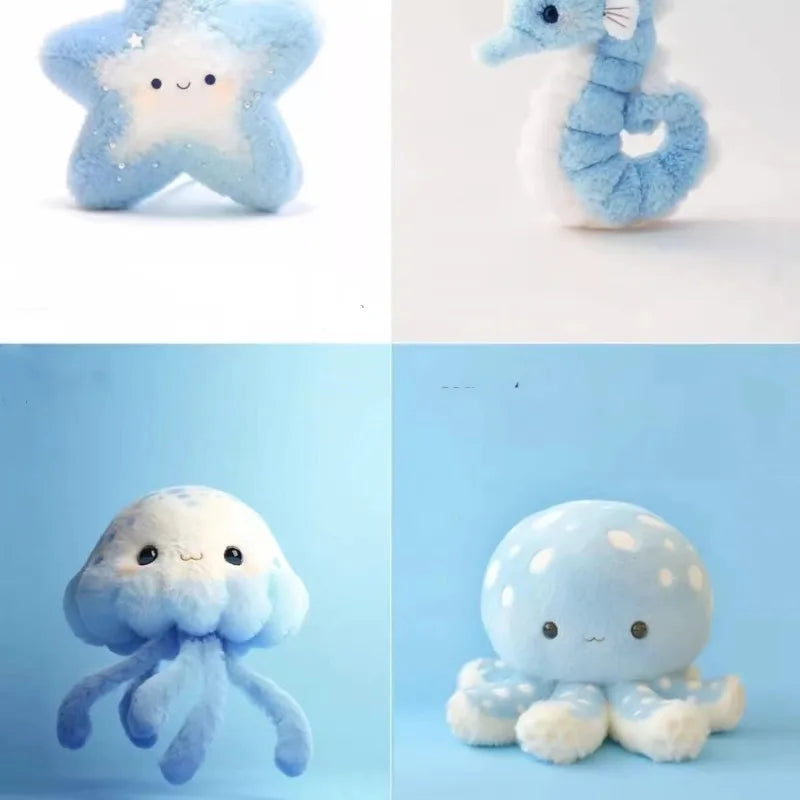 Jellyfish Plush Keychain Hanging Toy – Cute Stuffed Bag Charm Plush Keychain Charm PLUSH
