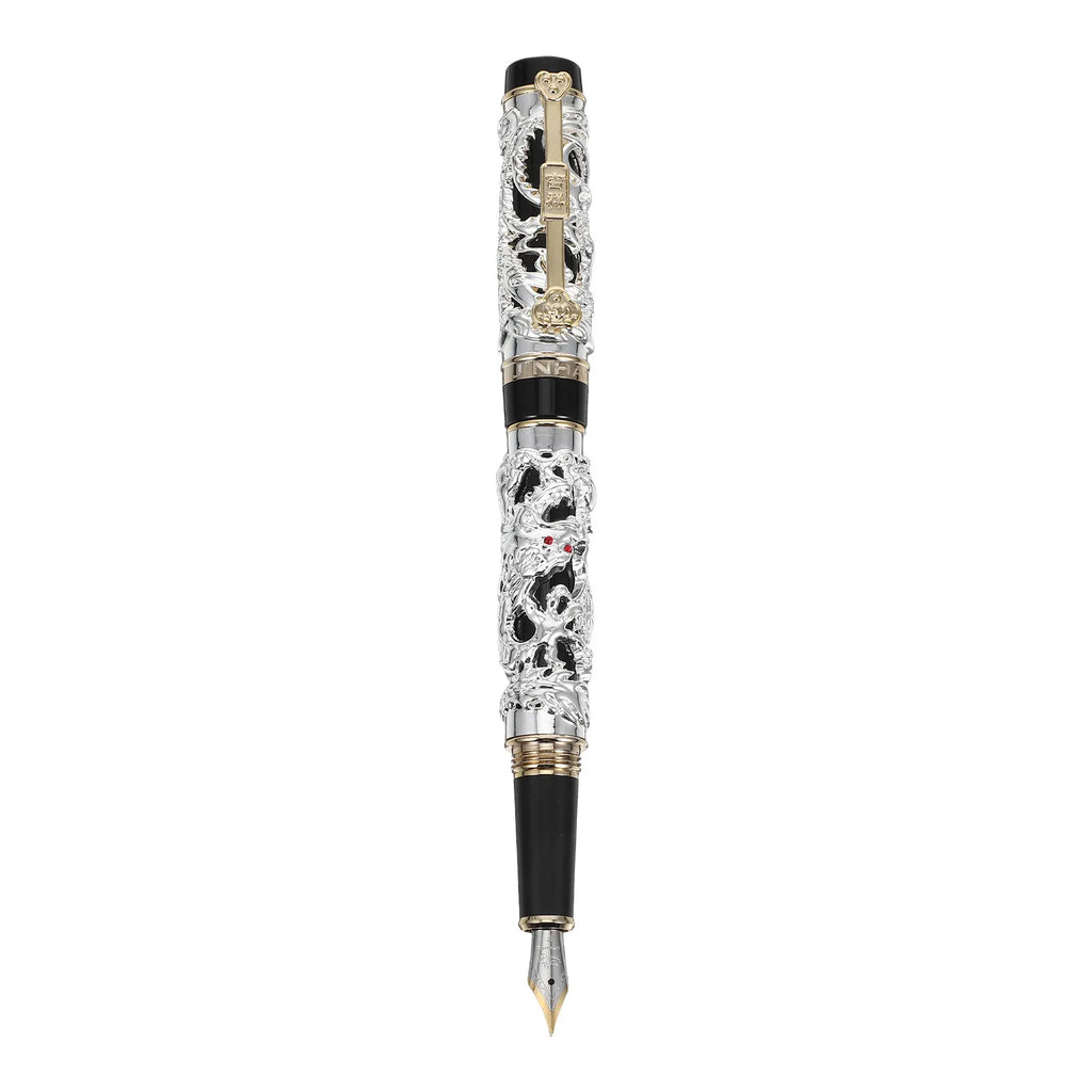 Chinese Dragon Phoenix Zinc Alloy Fountain Pen | Vintage Design Fountain Pen PLUSH
