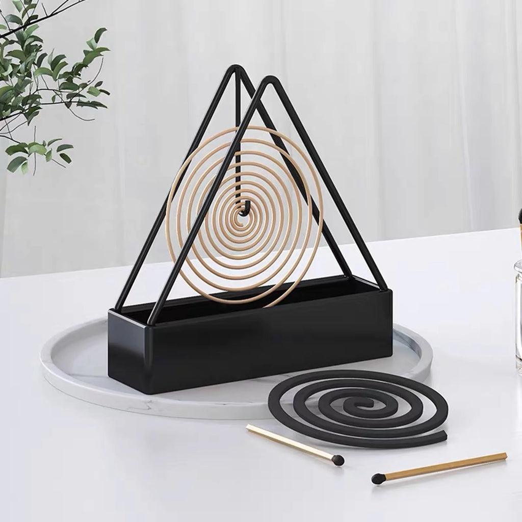 Iron Incense Holder Plate – Coil & Sandalwood Burner Stand Incense Holder PLUSH