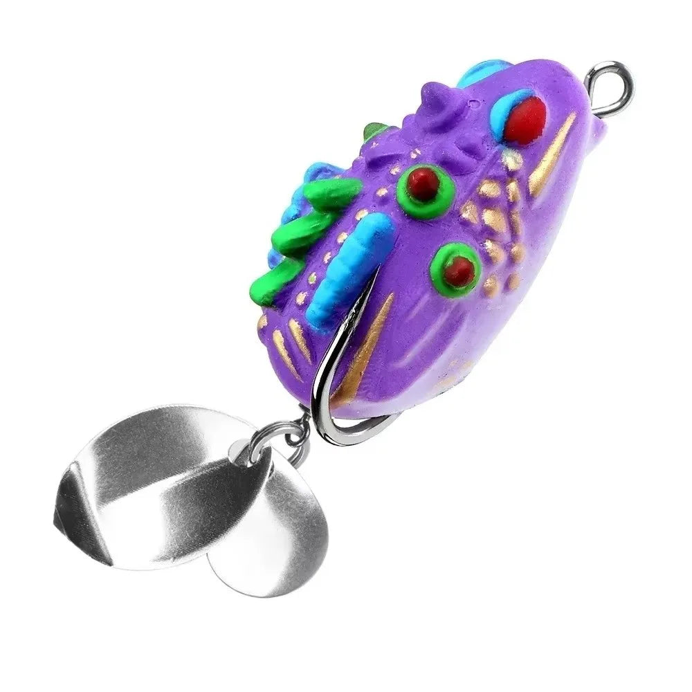Mini Frog Soft Bait Set – 5 Bionic Fishing Lures 3.5cm Soft Fishing Lures PLUSH