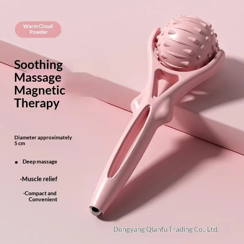 Portable Handheld Roller Massager – Arm, Leg & Body Tool Roller Massager PLUSH 1 Pink