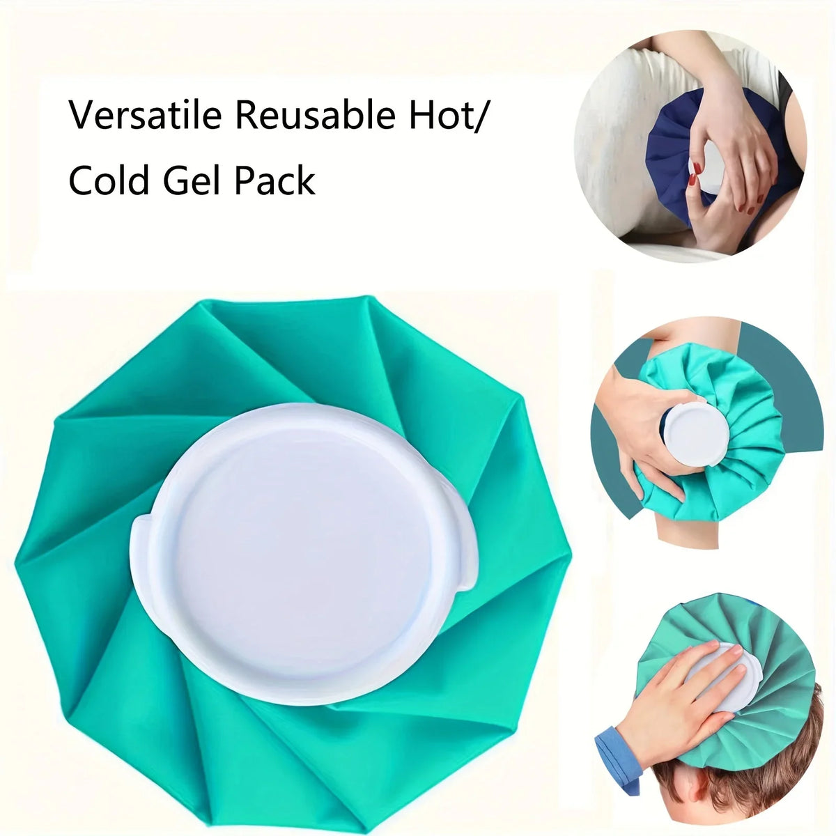 Reusable Hot & Cold Therapy Ice Pack – Knee, Leg & Head Hot Cold Ice Pack PLUSH