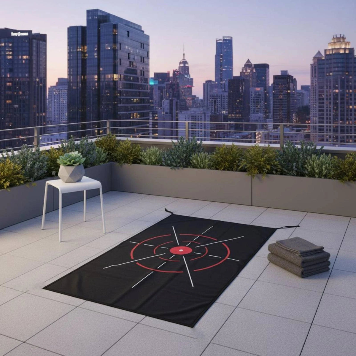 Golf Target Practice Mat | Concentric Rings Training Aid Golf Training Mat PLUSH Default Title