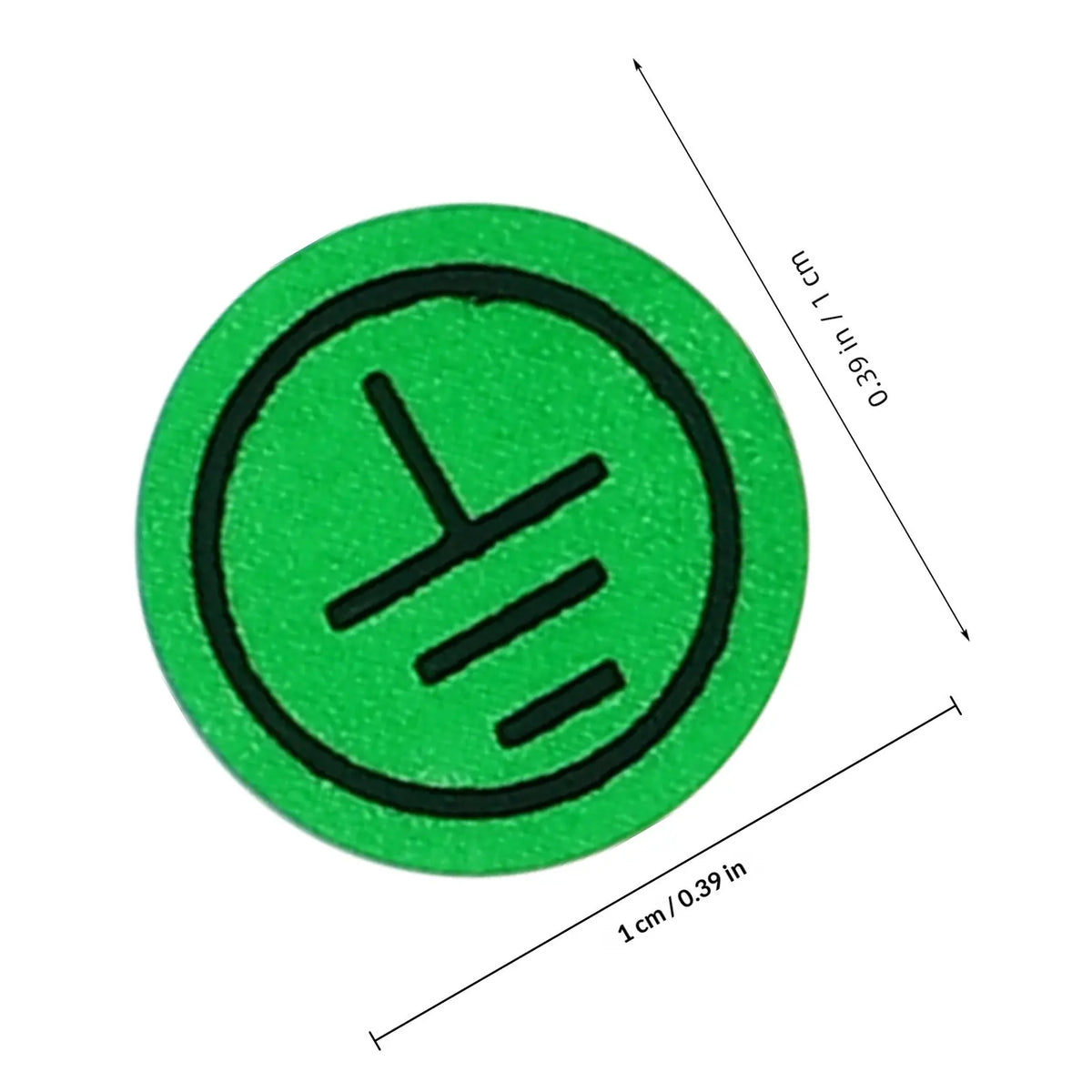 10pcs Grounding Tag Stickers – Electrical Warning Labels Safety Warning Labels PLUSH