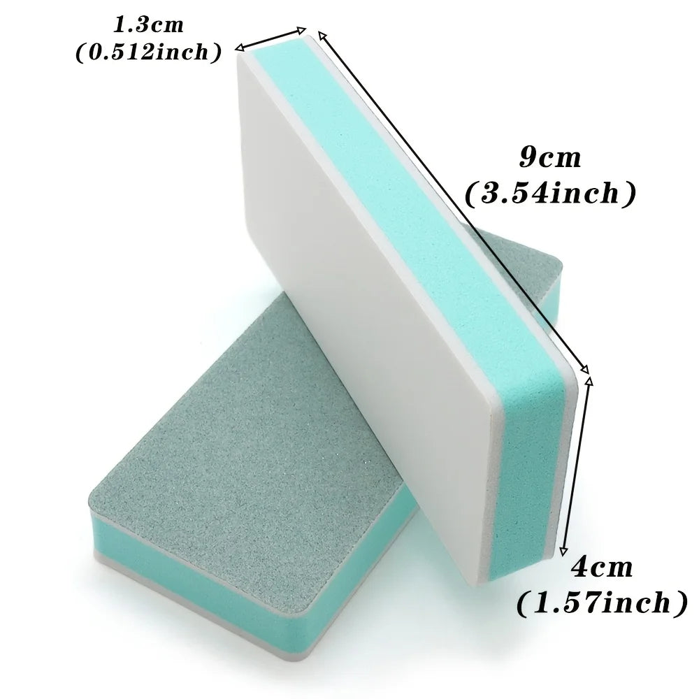 5pcs Two-Sided Nail Buffing Sanding Block Files | Mini Sponge Nail Buffing Block PLUSH