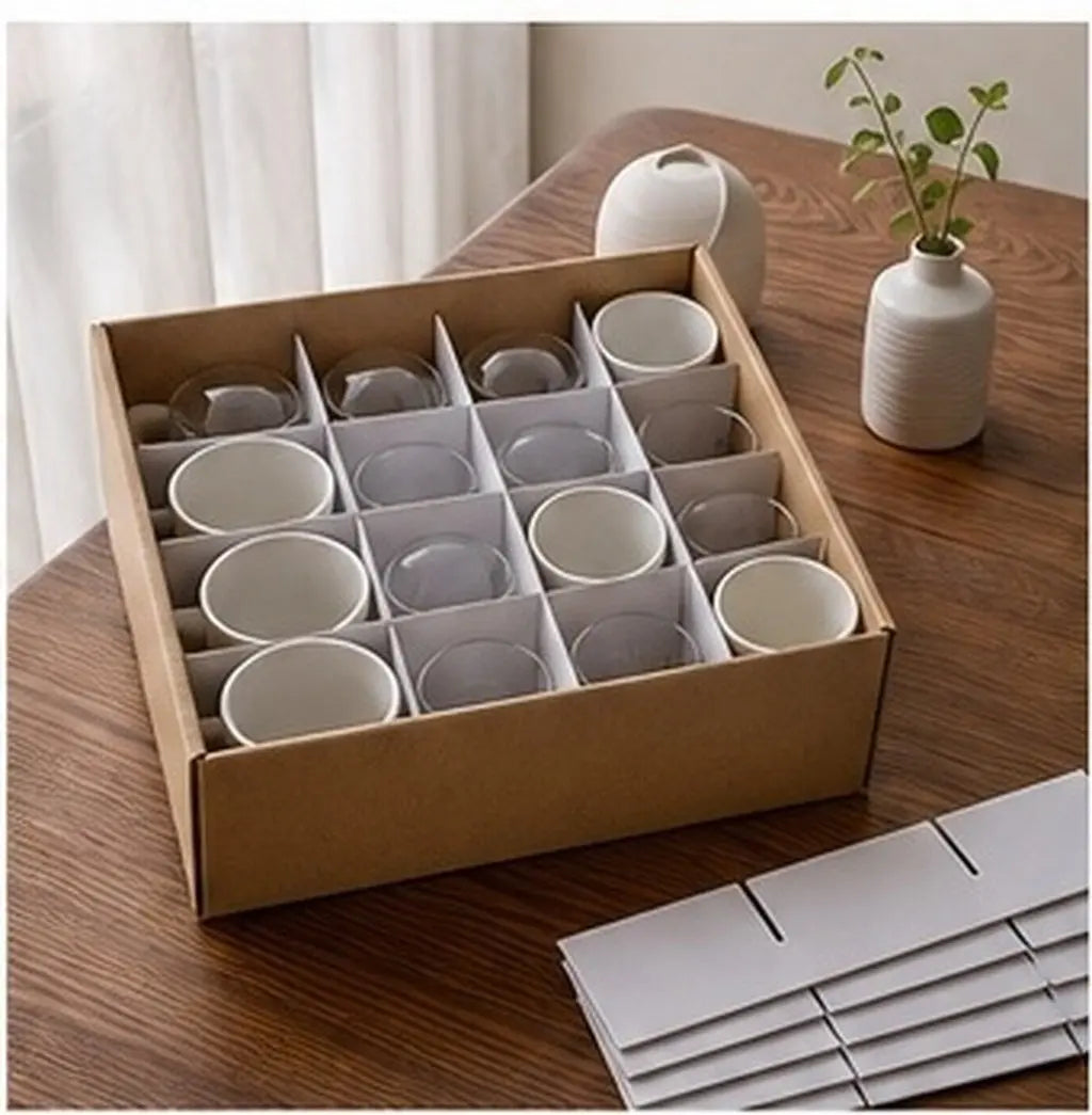 6pcs Cardboard Box Dividers Grid Pattern – Secure Packing Box Dividers PLUSH other China Mainland