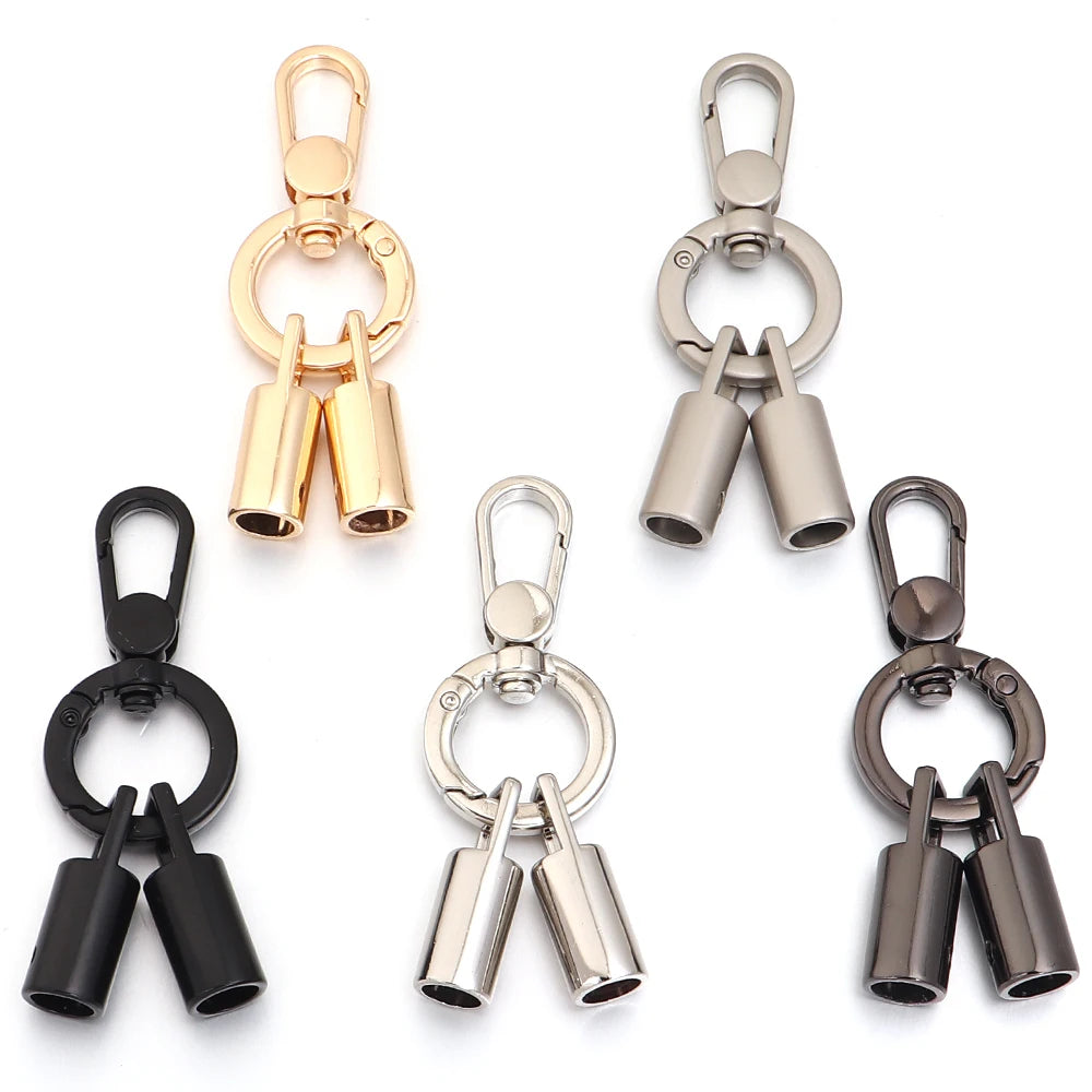 Zinc Alloy Spring Ring Snap Hook – DIY Lanyard Keychain Connector Jewelry Finding PLUSH
