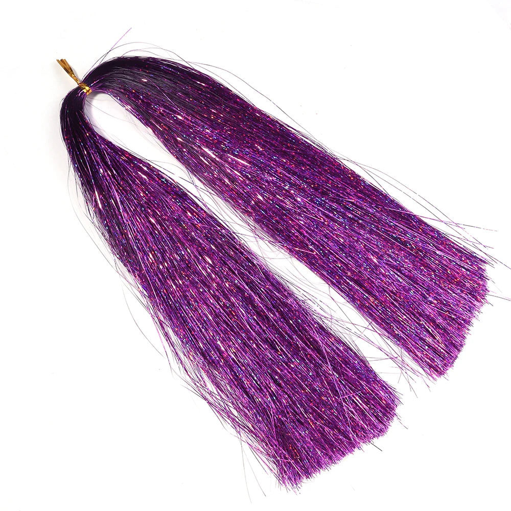 Iridescent Tinsel Icicle Garland 3000pcs – Christmas Decoration Christmas Tree Garland PLUSH Light Purple