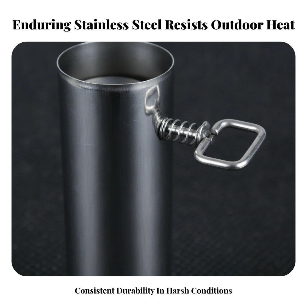 Stainless Steel Tent Heater Chimney Pipe with Handle Chimney Pipe PLUSH