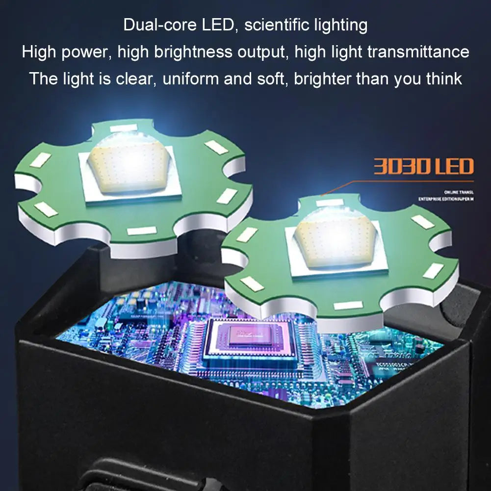 Solar LED Bicycle Headlight – Digital Display & Waterproof Solar Bike Light PLUSH