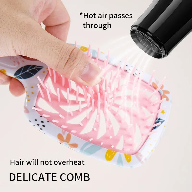 Vented Detangling Hairbrush & Scalp Massage Comb | Gift Box Detangling Hairbrush PLUSH
