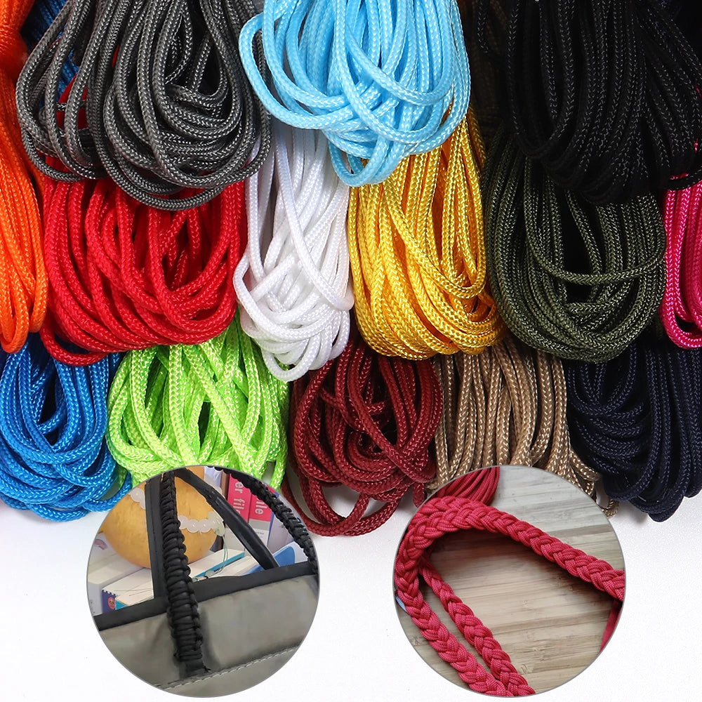 10 Yards 2mm Polyester Braided Rope – DIY Drawstring Cord Braided Craft Cord PLUSH