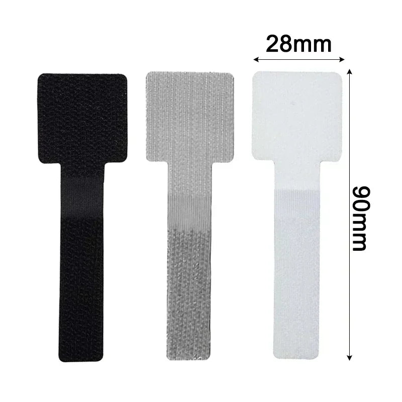 Reusable Hook & Loop Cable Ties | Self-Adhesive Wire Organizer Cable Ties Organizer PLUSH