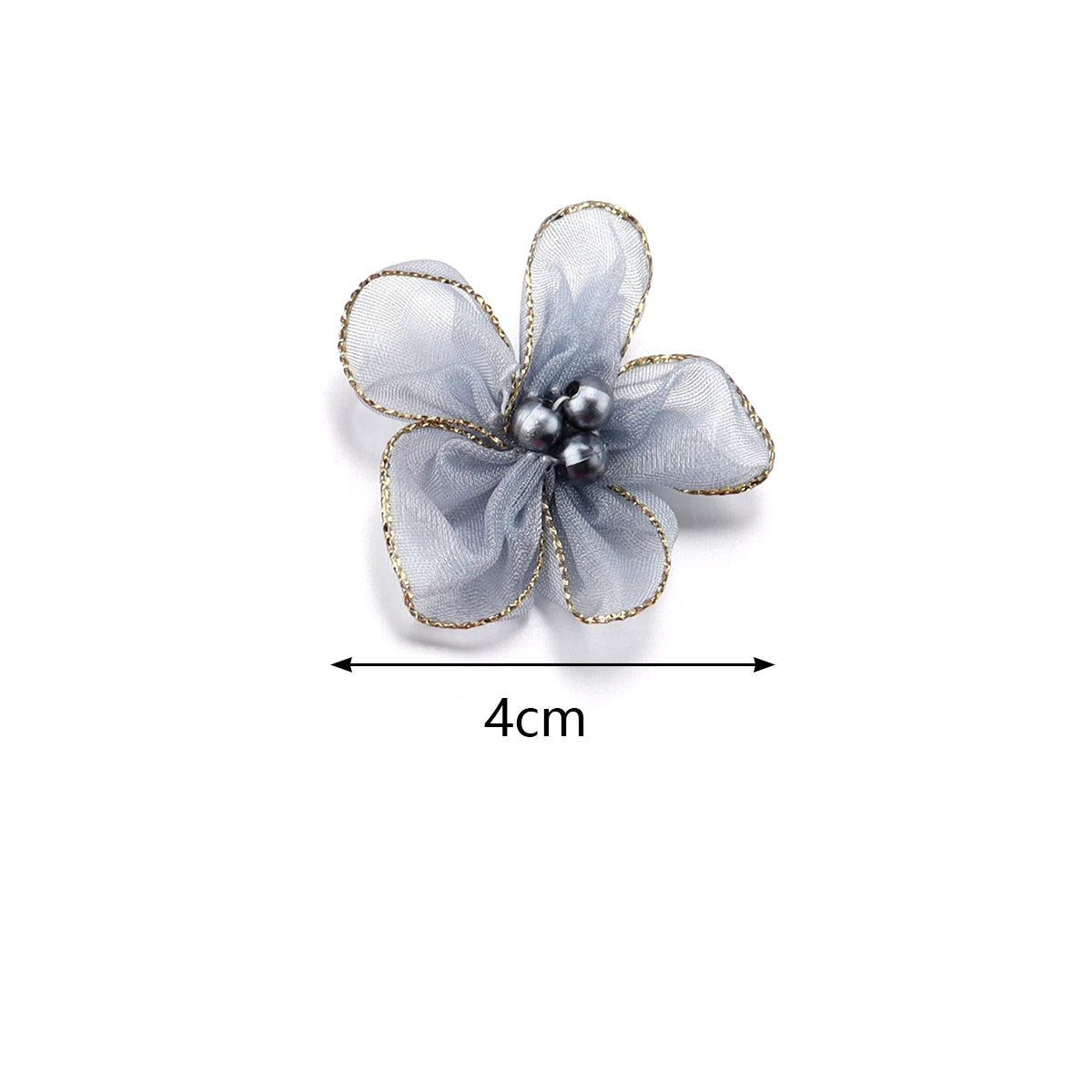 20pcs Chiffon Fabric Flowers – Colorful Blossom Craft Decor Fabric Craft Flowers PLUSH