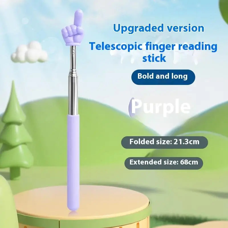 Telescopic Teaching Pointer Stick – Finger Tip Design 68cm Teaching Pointer Stick PLUSH style 9