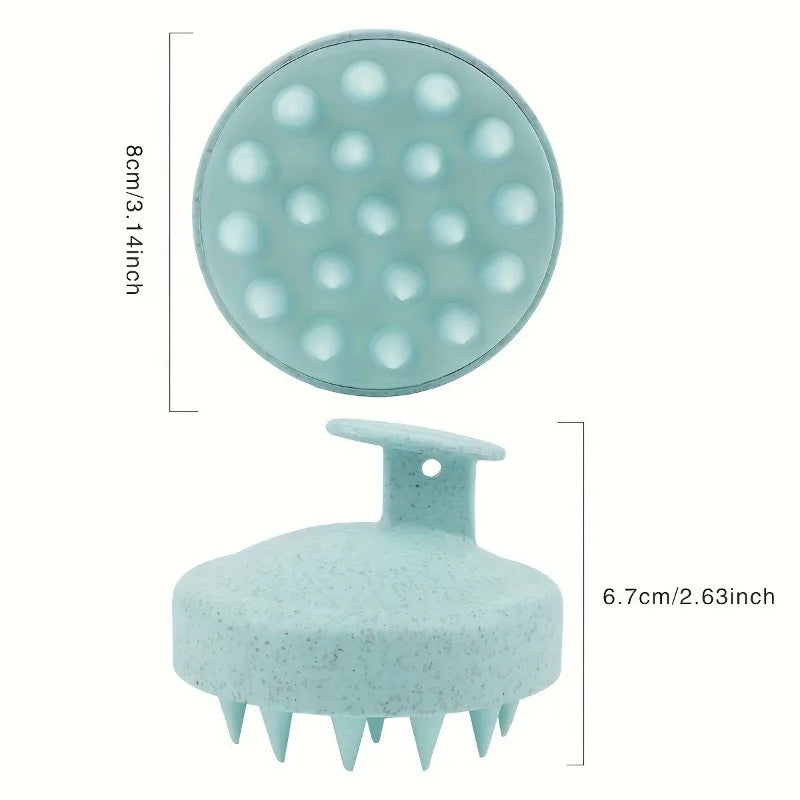 2-in-1 Silicone Scalp Massager & Shampoo Brush | Head Spa Tool Scalp Massager Brush PLUSH