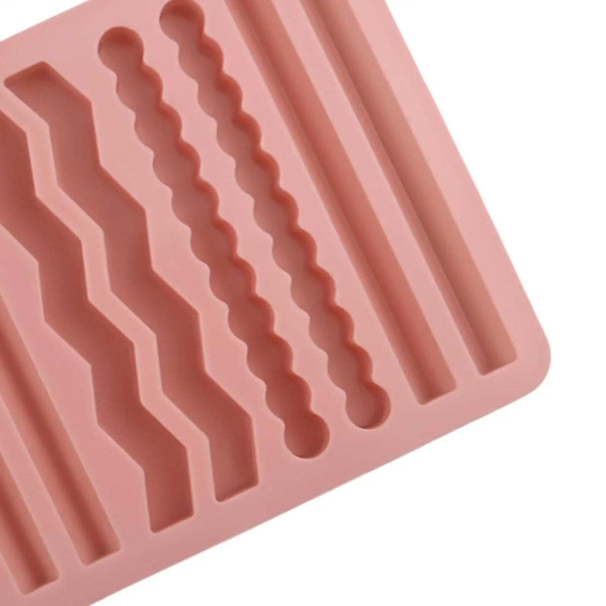 Silicone Chocolate Bar Mold 12-Cavity Long Strip Baking Tray Silicone Baking Mold PLUSH