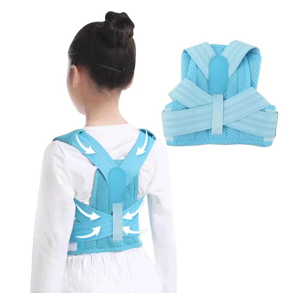 Adjustable Full Back Posture Corrector Brace | Black Pink Blue Back Posture Corrector PLUSH
