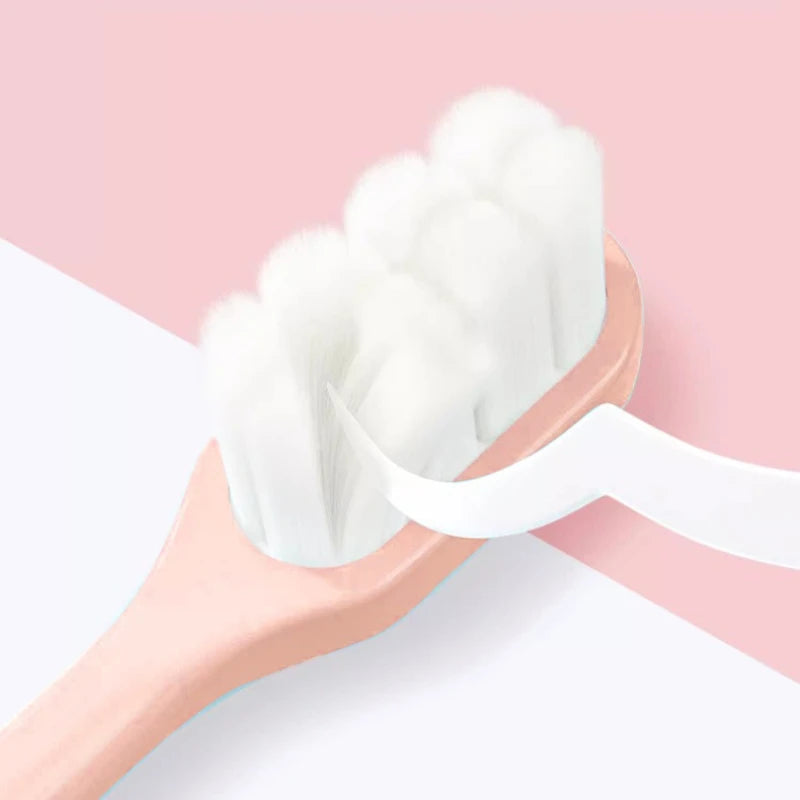 Ultra-Fine Soft Bristle Toothbrush – 12000+ Bristles Gum Care Manual Toothbrush PLUSH