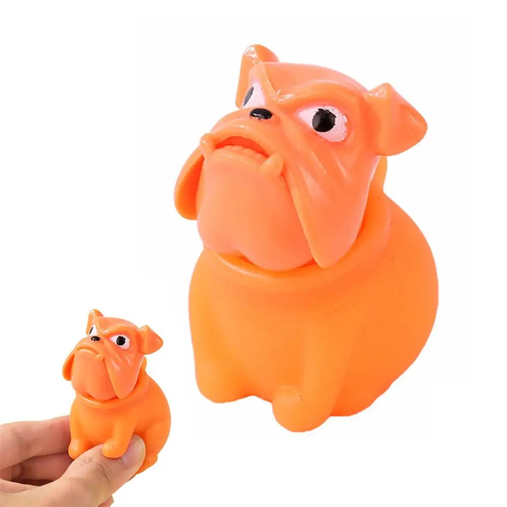 Pug Squeeze Fidget Toy – Stretchy Sensory Doll for Desk & On-Go Squeeze Fidget Toy PLUSH Orange