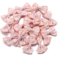 20pcs Double Layer Satin Ribbon Bows – Colourful DIY Craft Ribbon Craft Bows PLUSH Light Pink 3.5X5.7cm