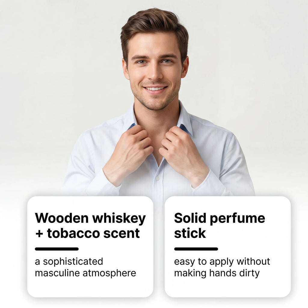 Men's Woody Tobacco Deodorant Stick – Long-Lasting 75g Men's Deodorant Stick PLUSH