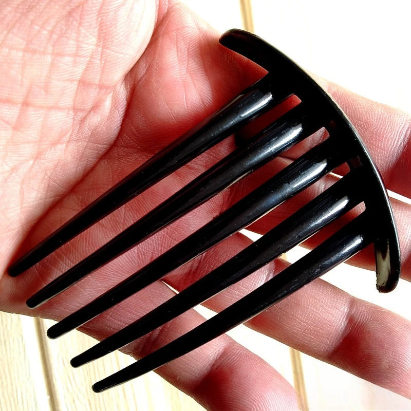 5/7 Teeth Vintage Magic Hair Comb Clip – Korean Style Black Hair Comb Clip PLUSH