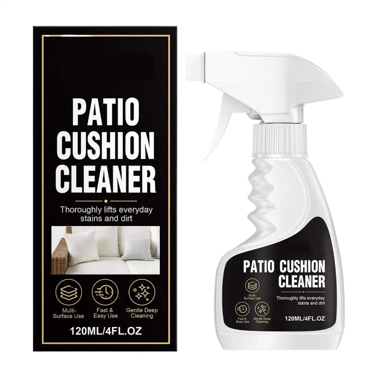 120ml Fabric Cleaner Spray – Cushion & Upholstery Stain Remover Fabric Cleaner Spray PLUSH