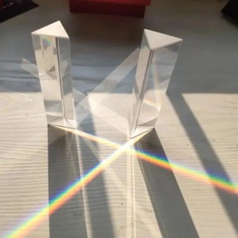 Photography Triangular Prism 25x25x80mm Rainbow Crystal Glass Photography Prism PLUSH Default Title