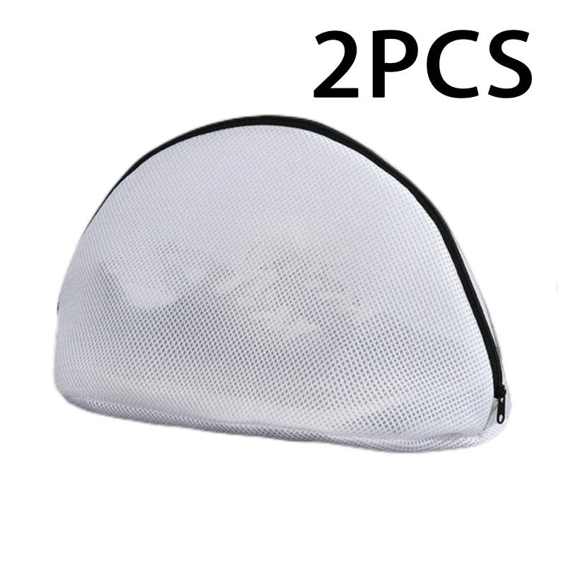 Mesh Shoe Washing Bags with Zipper – 2pcs Laundry Organizer Mesh Laundry Bag PLUSH 2PCS M