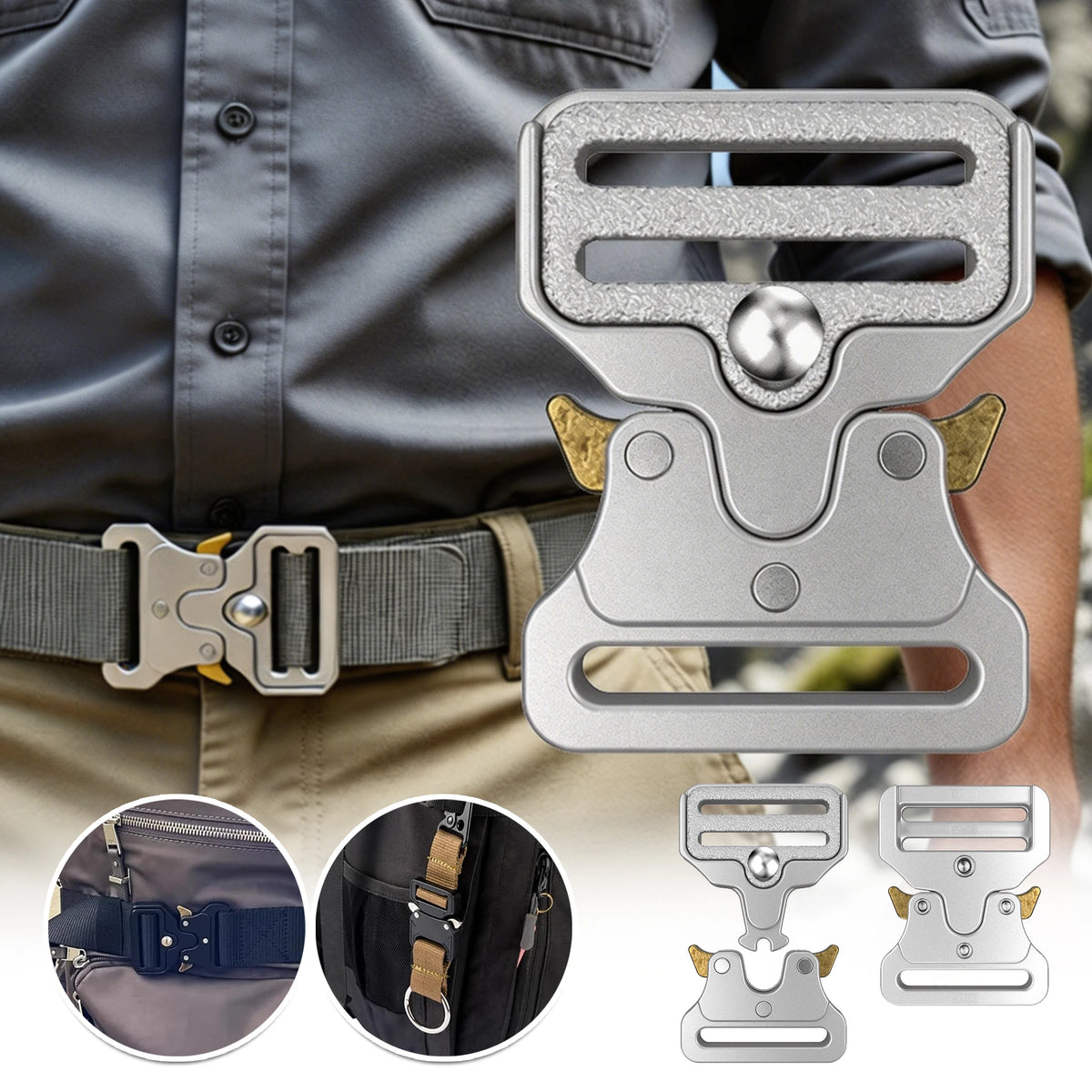 Cobra Zinc Alloy Belt Buckle 33mm – Tactical Webbing Strap Tactical Belt Buckle PLUSH