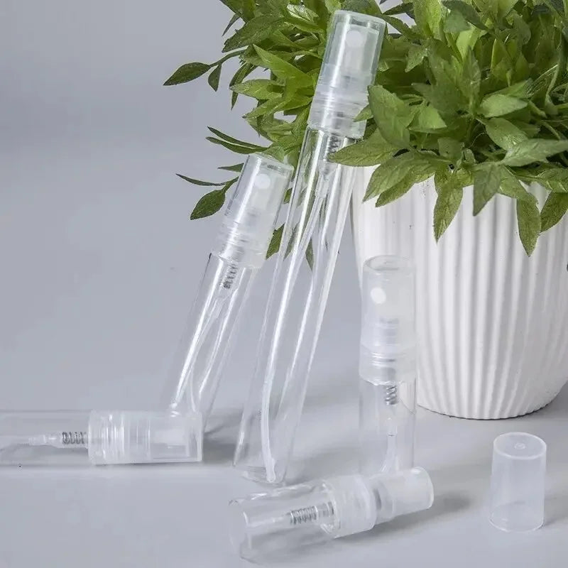 Mini Clear Glass Perfume Vials 3ml 5ml 10ml | 5 & 10 Pack Glass Perfume Vials PLUSH
