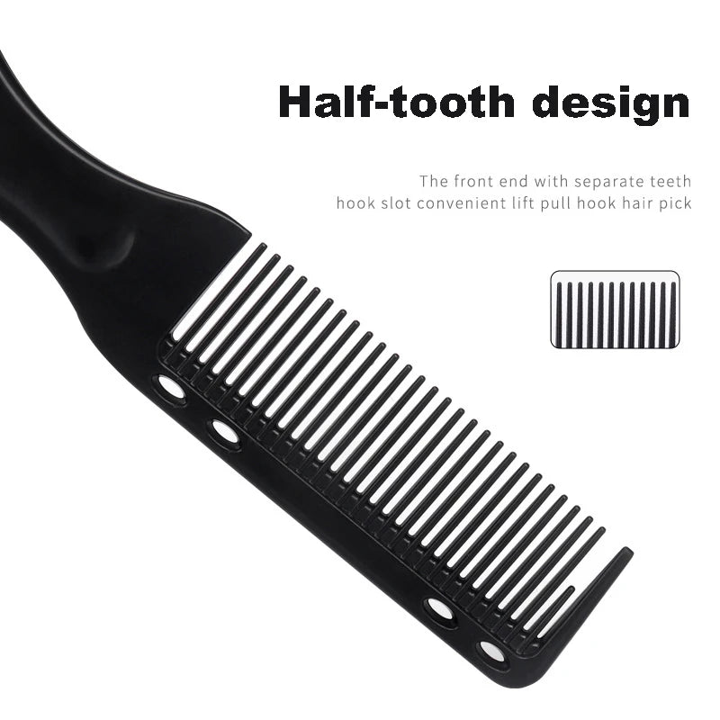 Double-Sided Beard Comb Brush – Professional Barber Styling Tool Beard Comb Brush PLUSH