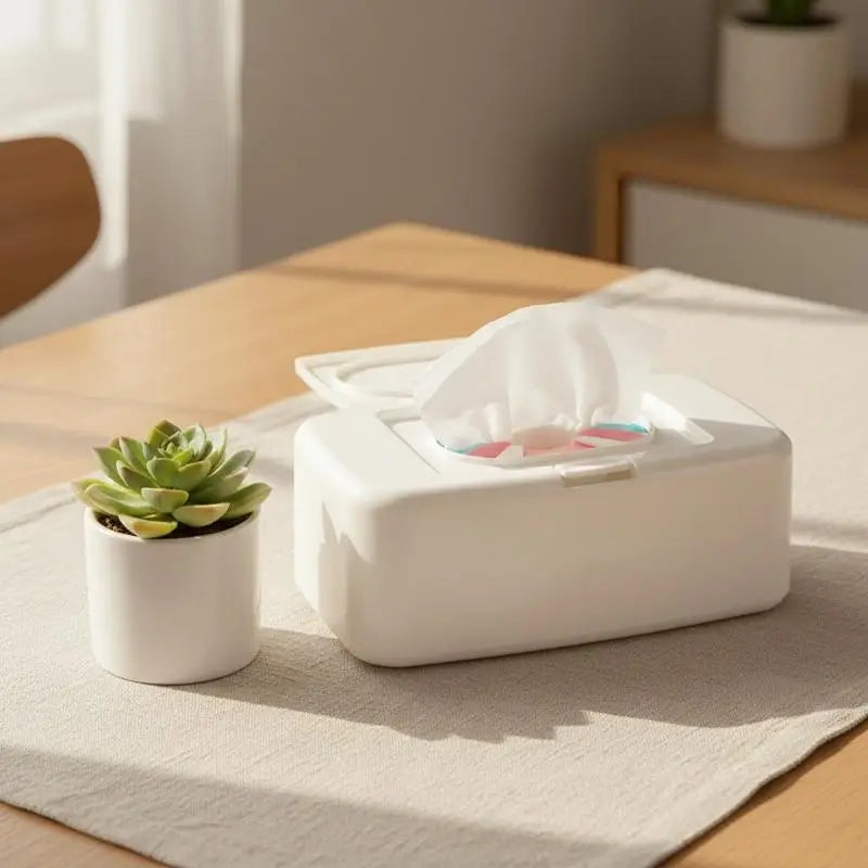 Portable Wipe Storage Container with Lid | Home, Car & Travel Wipe Storage Container PLUSH