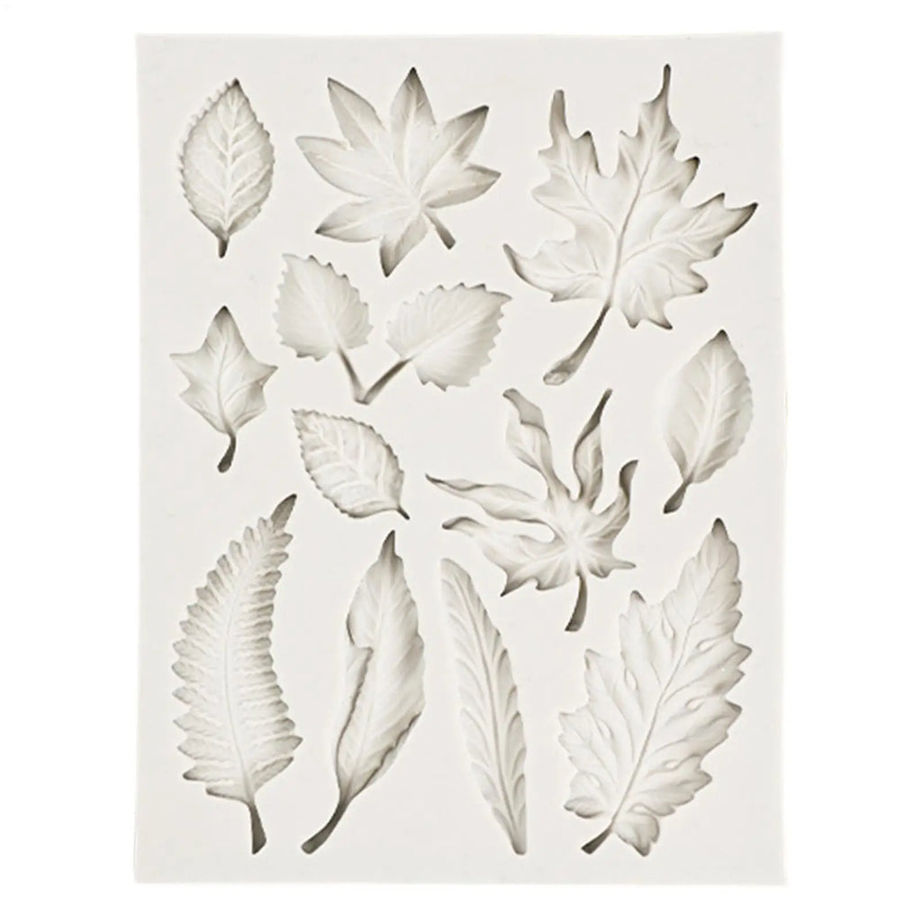 Leaves Silicone Mold for Fondant, Chocolate & Cake Decorating Silicone Baking Mold PLUSH