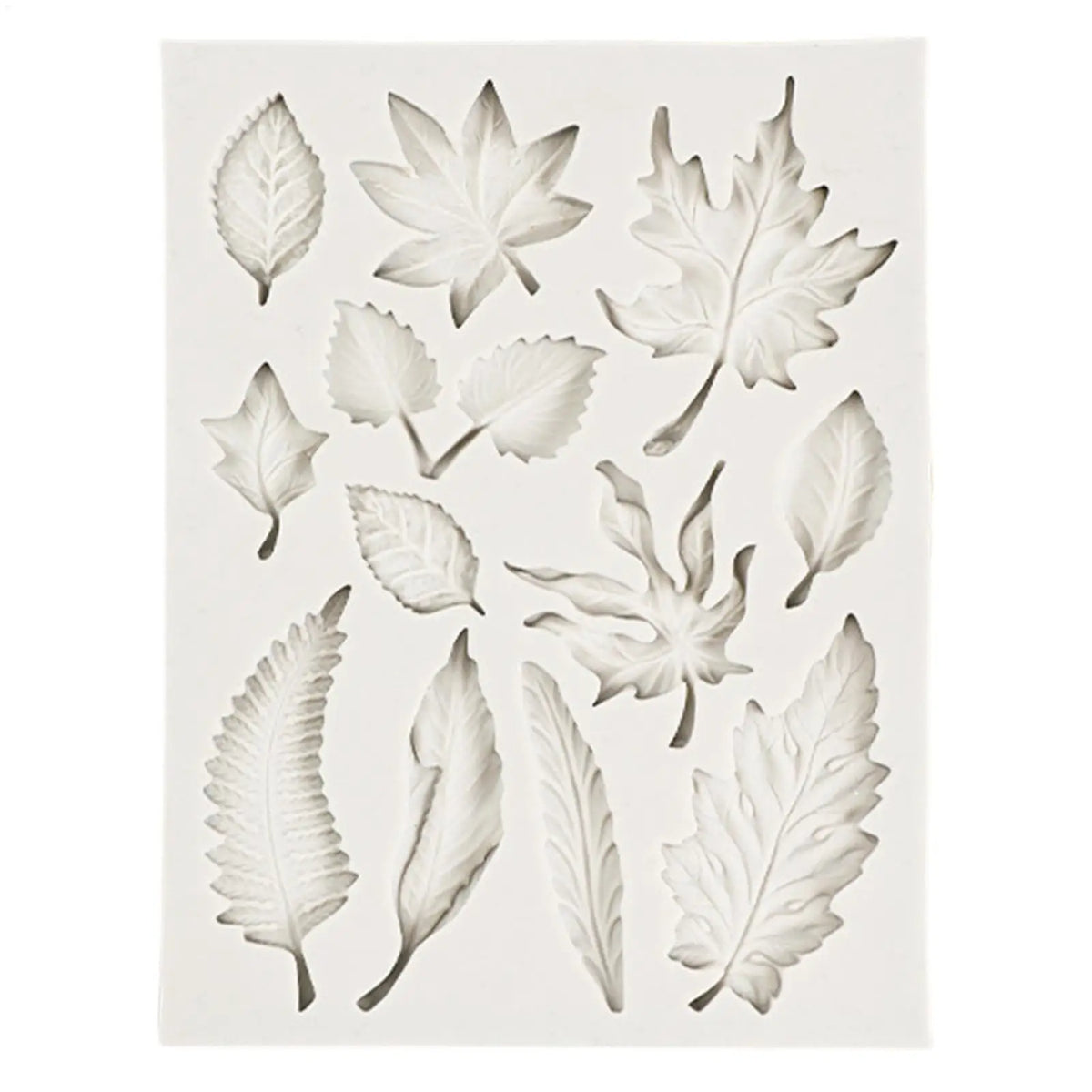 Leaves Silicone Mold for Fondant, Chocolate & Cake Decorating Silicone Baking Mold PLUSH