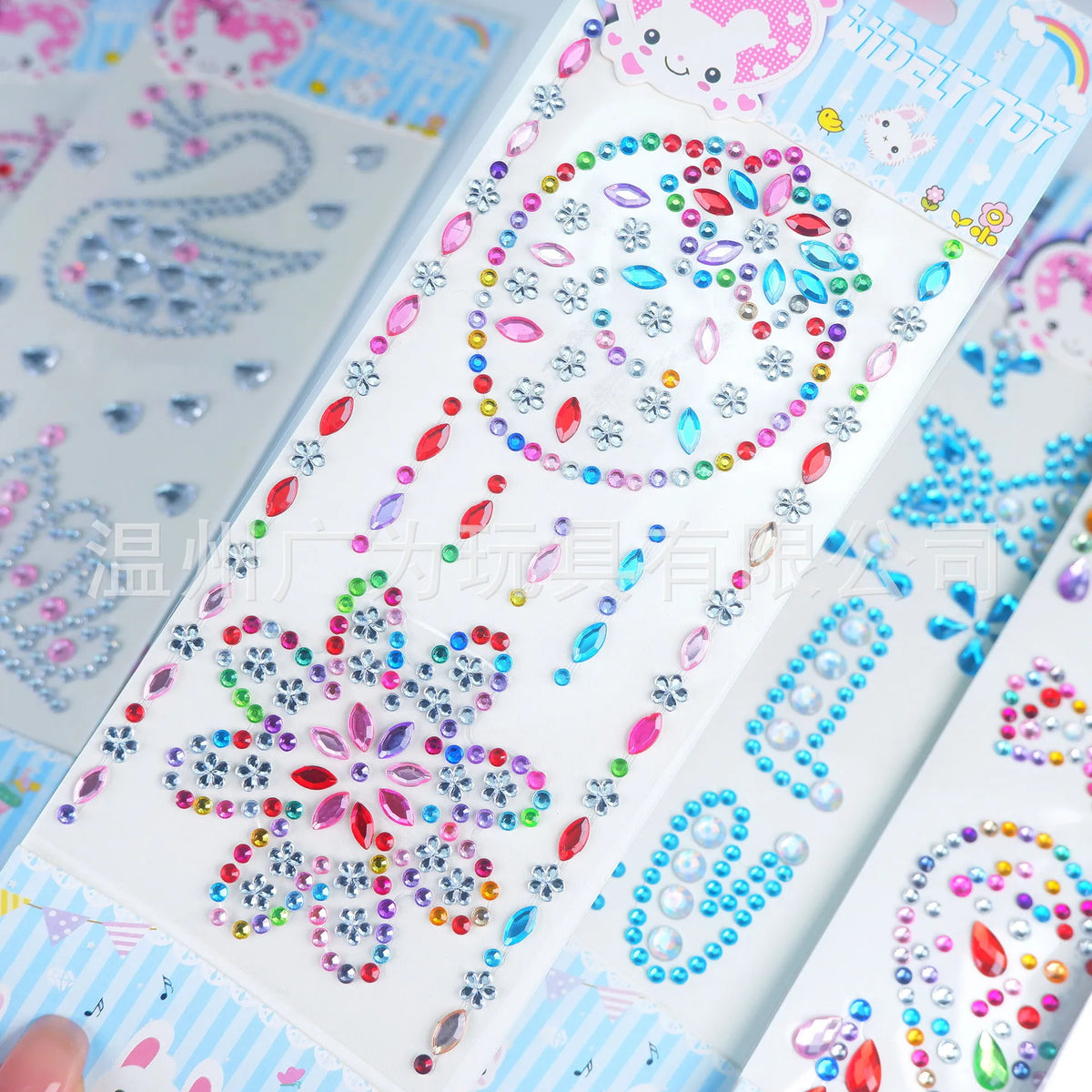 Colorful Rhinestone Gem Stickers – Self-Adhesive Face & Body Bling Gem Body Stickers PLUSH xcm