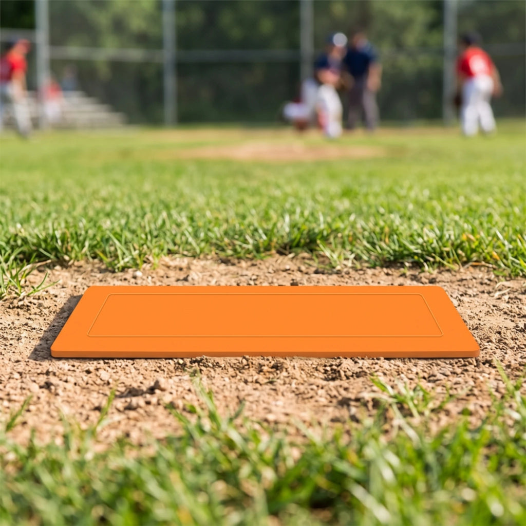 Rubber Baseball Pitcher Plate – Recessed Panel, Waterproof Pitcher Practice Plate PLUSH