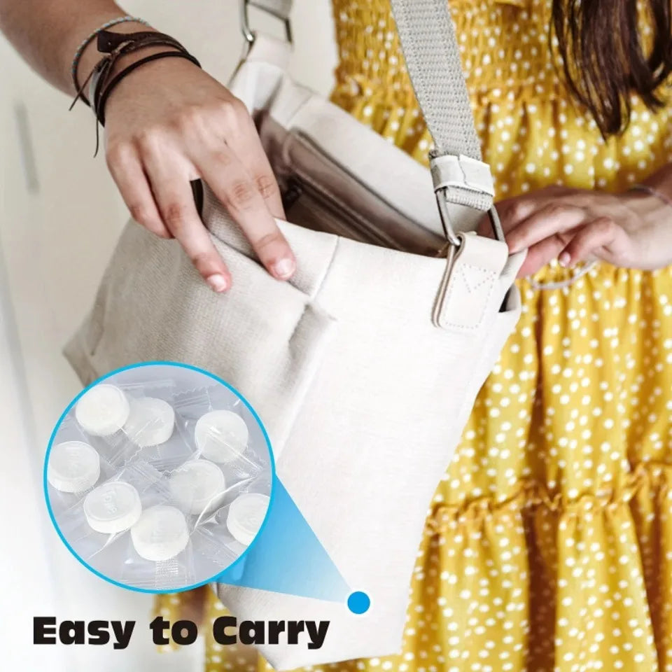 50/100pcs Compressed Disposable Face Towels for Travel & Camping Disposable Travel Towels PLUSH