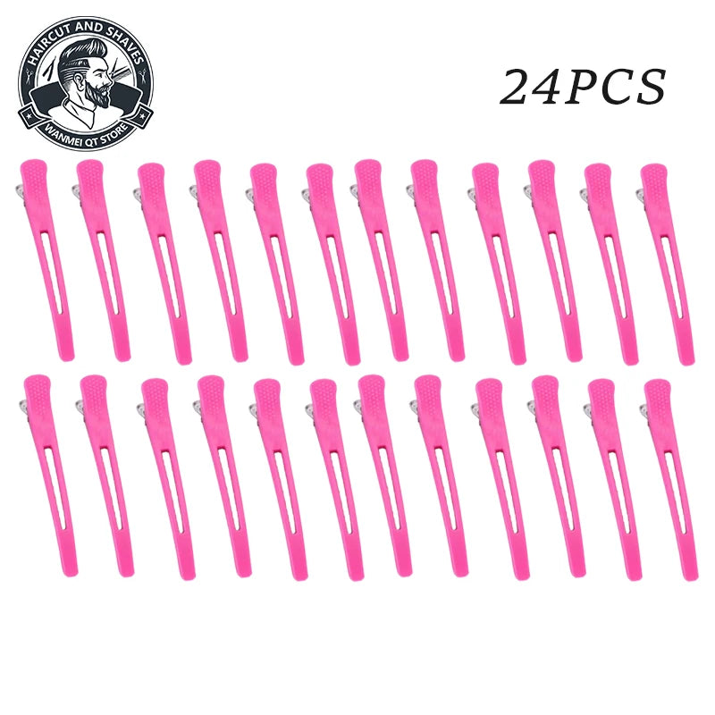 12/24Pcs Professional Anti-Slip Hair Sectioning Clips – Salon Hair Sectioning Clips PLUSH