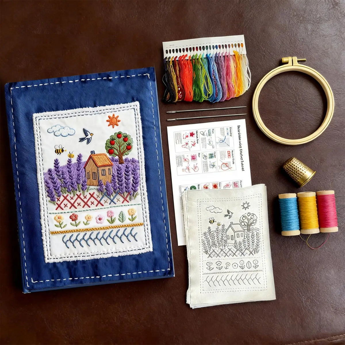 Embroidery Stitches Book for Beginners – 90+ DIY Tutorials Embroidery Tutorial Book PLUSH
